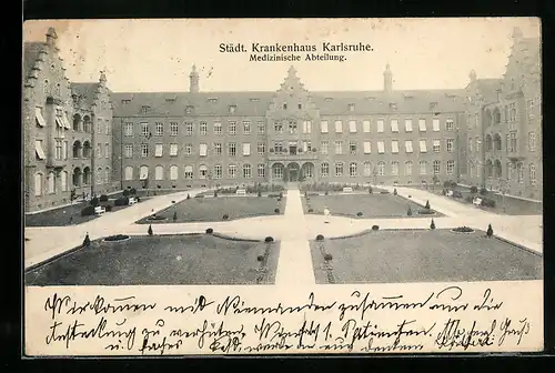 AK Karlsruhe, Städtisches Krankenhaus, Medizinische Abteilung