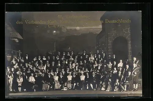 AK Karlsruhe, 48. Verbandstag des Verbandes Kath. Kaufm. Vereinigungen Deutschlands 1928