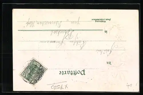 AK Karlsruhe, Partie am Friedrichsplatz