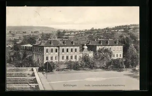 AK Karlsruhe-Grötzingen, Grossh. Landwirtschaftsschule Augustenberg