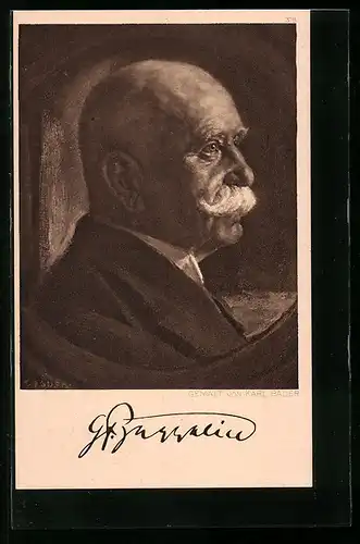 Künstler-AK Portrait von Graf Zeppelin