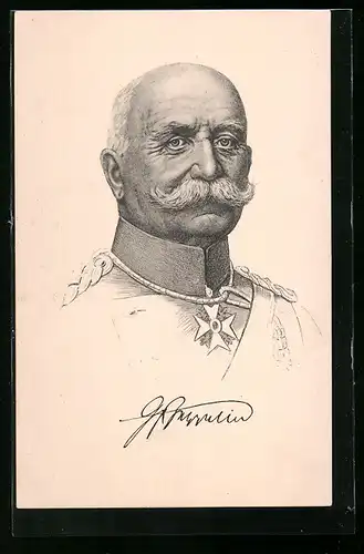 AK Ferdinand Graf von Zeppelin, Pionier der Luftschiffahrt