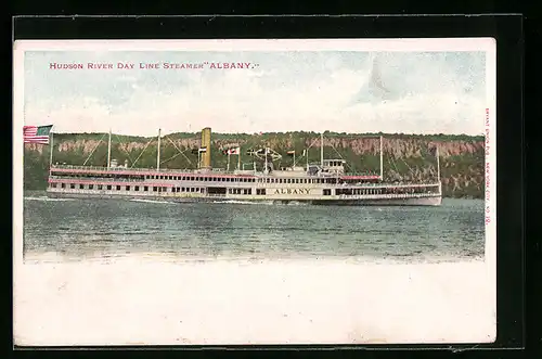 AK Hudson River Day Line Steamer Albany