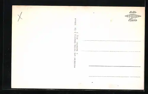 Künstler-AK Ich komme!, Ferienland Express, Reisebus