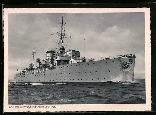 AK Schnellbootbegleitschiff Tsingtau der Kriegsmarine