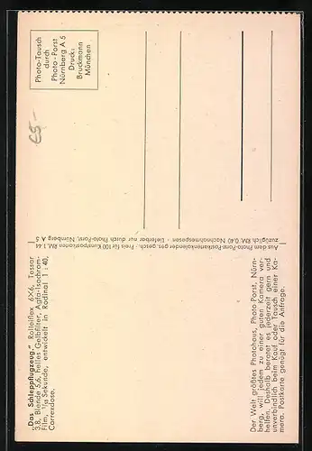 AK Das Schleppflugzeug, Segelflug