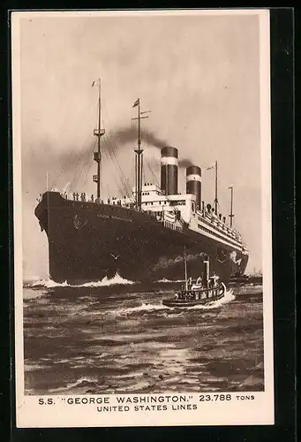 AK Passagierschiff SS George Washington