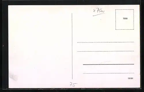 AK Karlsruhe, Hauptpost mit Grenadierdenkmal und Strassenbahn