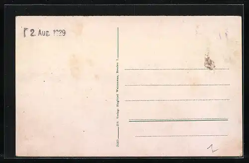 AK Breslau, Regierung mit Lessingbrücke und Strassenbahn