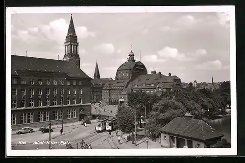 AK Kiel, Strassenbahnen am Platz