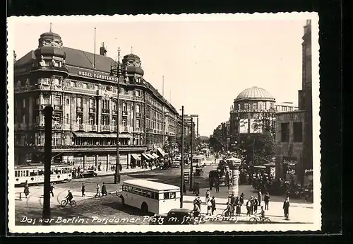 AK Berlin, Potsdamer Platz mit Stresemannstrasse