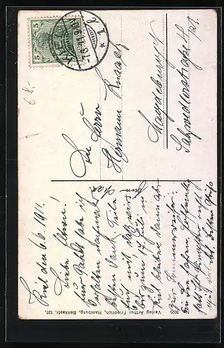 AK Kiel, Neues Rathaus und Strassenbahn