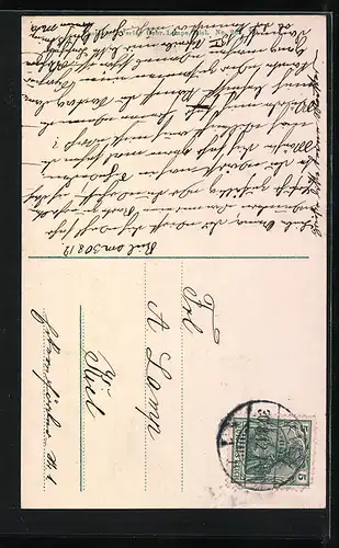 AK Kiel, Rathaus mit Strassenbahn