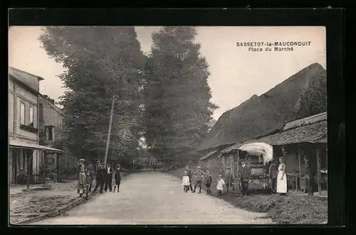 AK Sassetot-la-Mauconduit, Place du Marché