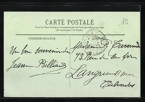 AK Elbeuf, Place du Calvaire et la Rue de Paris