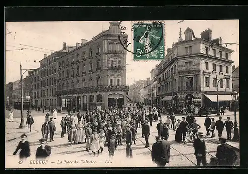 AK Elbeuf, La Place du Calvaire