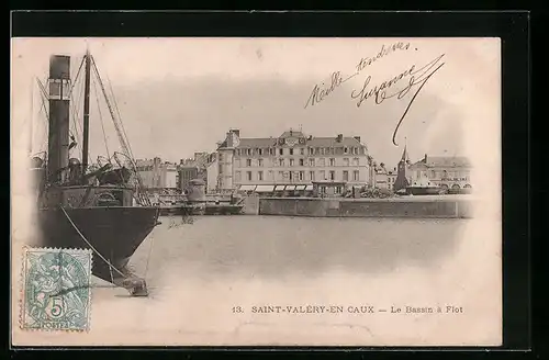 AK Saint-Valéry-en-Caux, Le Bassin à Flot