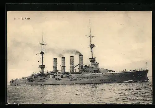AK Kriegsschiff SMS Roon