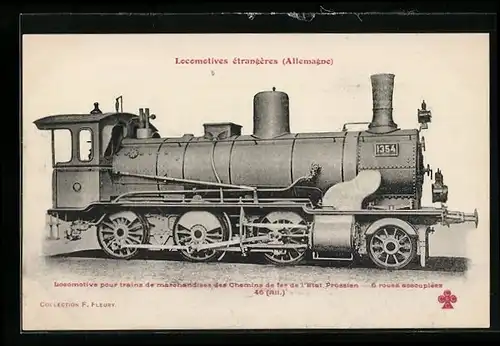 AK Preussische Eisenbahn-Lokomotive No. 1354