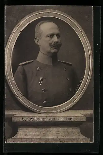 AK Portrait von Generalleutnant von Ludendorff