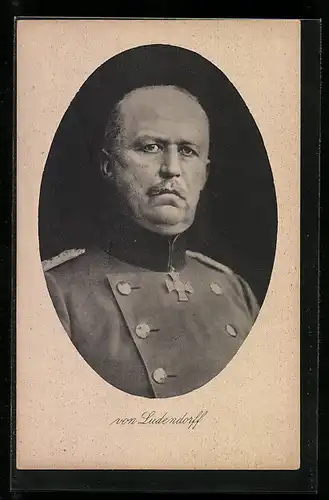 AK Erich Ludendorff mit Eisernem Kreuz