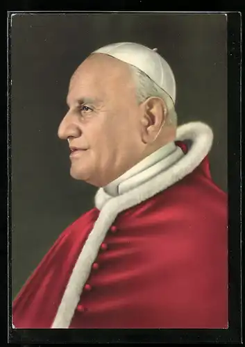 AK Papst Johannes XXIII., Portrait von der Seite