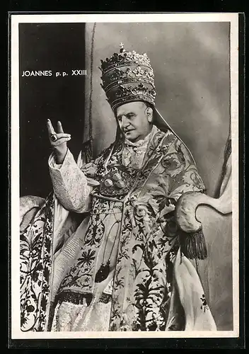 AK Papst Johannes XXIII. mit Segensgestus