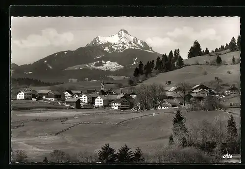 AK Faistenoy im Allgäu, Blick zu Grünten