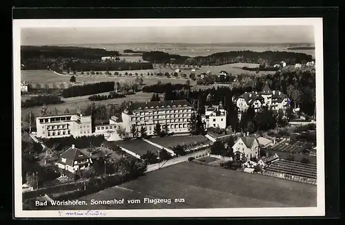 AK Bad Wörishofen, Sonnenhof vom Flugzeug aus, Fliegeraufnahme