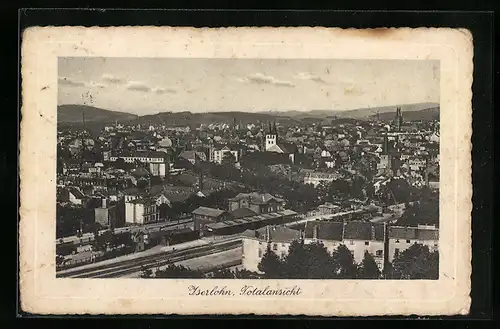 AK Iserlohn, Totalansicht mit Bahnhof