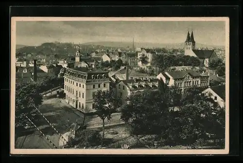 AK Iserlohn, Ortsansicht mit Strassenpartie