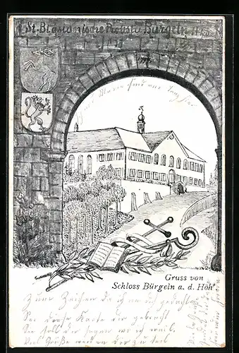 AK Schliengen, Schloss Bürgeln a. d. Höh`