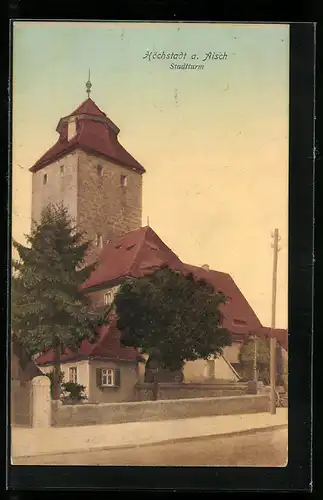 AK Höchstadt a. Aisch, Partie am Stadtturm