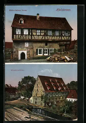 AK Heilsbronn, Historisches Haus und Klostermühle