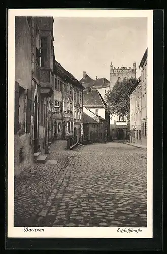 AK Bautzen, Blick in die Schlossstrasse