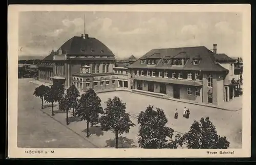 AK Frankfurt-Höchst, Neuer Bahnhof