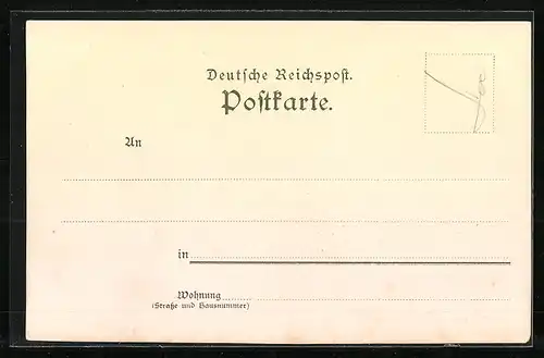 Lithographie Freiburg i. B., Rathaus, Waldsee, Güntersthal