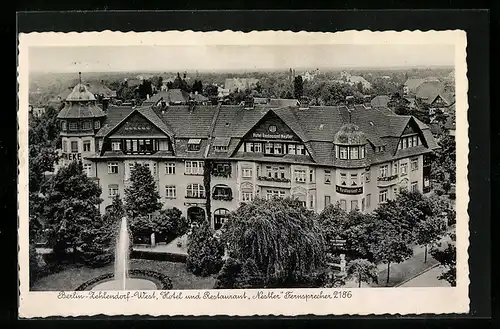 AK Berlin-Zehlendorf, Hotel und Restaurant Nestler