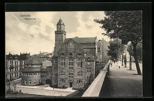 AK Iserlohn, Blick auf die Badeanstalt