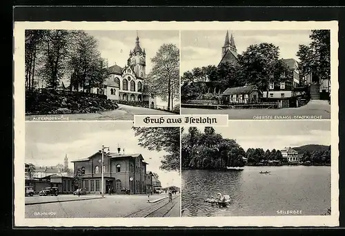 AK Iserlohn, Alexanderhöhe, Bahnhof, Seilersee