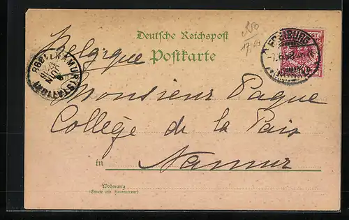 Lithographie Coblenz, Provinzial-Denkmal Kaiser Wilhelm I., Porträt des Kaisers