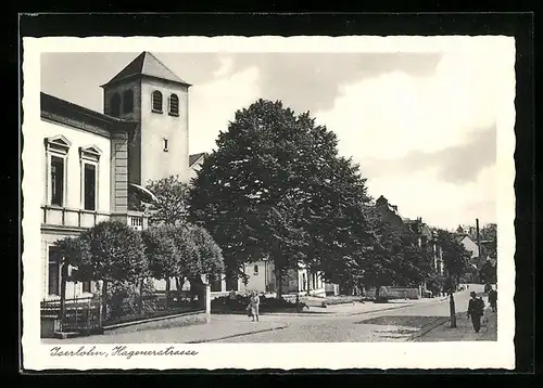 AK Iserlohn, Hagenerstrasse, Kirchturm