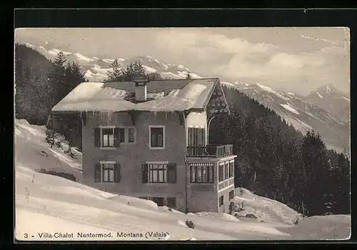 AK Montana, Villa-Chalet Nantermod im Winter