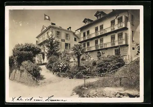 AK Brione-Locarno, Hotel Pension Della-Valle, Bes. E. Valli-Britschgy