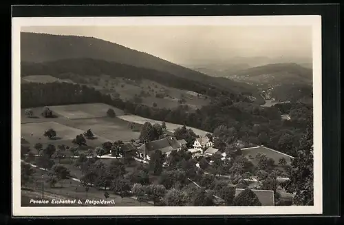 AK Reigoldswil, Pension Eichenhof aus der Vogelschau