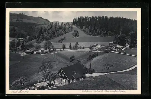 AK Bad Reinerz, Kohlauer Tal mit Margarethenbaude