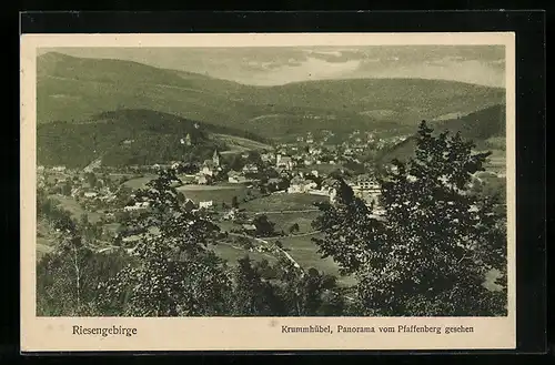 AK Krummhübel, Panorama vom Pfaffenberg gesehen