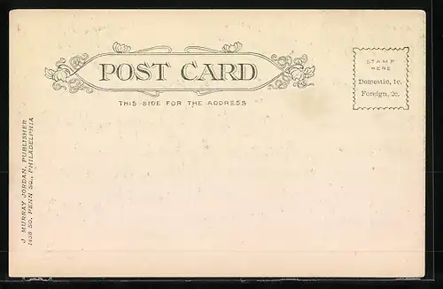 AK Gesattelte Esel, von hinten gesehen