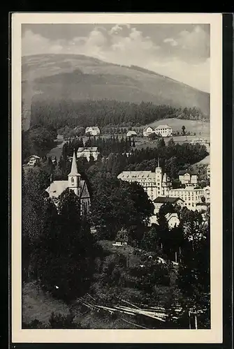 AK Johannisbad /Riesengebirge, Teilansicht des Thermalbades