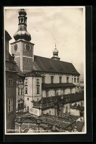 AK Braunau, Ansicht der Kirche